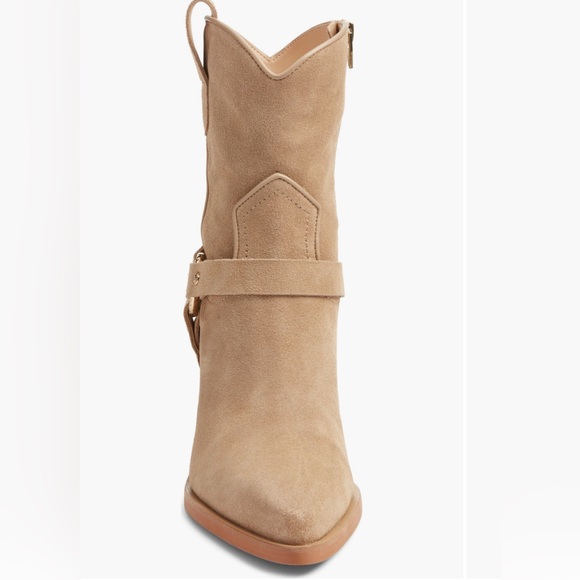 NWT in box Dolce Vita Kenzen Western Harness Boots – Dark Taupe Suede – Size 9M - Picture 2 of 10